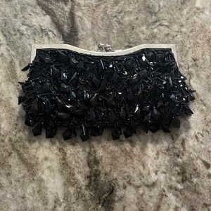 Black bead bag